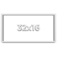 thumbnail image 1 of 32x16 Shadow Box Frame White | 2 Inches Deep Real Wood Contemporary Shadowbox Display Frame | UV, 1 of 8