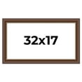 thumbnail image 1 of 32x17 Copper and Brown Real Wood Picture Frame Width 2 inches | Interior Frame Depth 0.5 inches |, 1 of 8