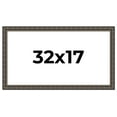 thumbnail image 1 of 32x17 Frame Black Bamboo Solid Wood Picture Frame Width 1.5 Inches | Interior Frame Depth 0.5, 1 of 8