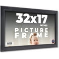thumbnail image 1 of 32x17 Frame Black Passaggi Solid Wood Picture Frame Width 1.5 Inches | Interior Depth 0.5 Inches |, 1 of 8