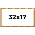 thumbnail image 1 of 32x17 Frame Gold Bamboo Solid Wood Picture Frame | 1 Inch Moulding Width | Interior Frame Depth, 1 of 8