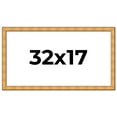 thumbnail image 1 of 32x17 Frame Gold Rustic Solid Wood Picture Frame | 1.25 Inch Wide Moulding | Rustique Gold, 1 of 8