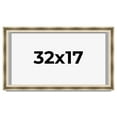thumbnail image 1 of 32x17 Shadow Box Frame Silver | 1.75 inches Deep Real Wood Traditional Shadowbox Display Frame | UV, 1 of 8