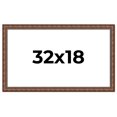 thumbnail image 1 of 32x18 Dark Brown Bamboo Real Wood Picture Frame Width 1.5 inches | Interior Frame Depth 0.5 inches, 1 of 8