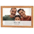 thumbnail image 1 of 32x18 Frame Beige Real Wood Picture Frame Width 1.25 inches | Interior Frame Depth 0.5 inches |, 1 of 8