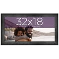 thumbnail image 1 of 32x18 Frame Black Real Wood Picture Frame Width 1.5 inches | Interior Frame Depth 0.5 inches | Barn, 1 of 8