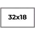 thumbnail image 1 of 32x18 Frame Blue Kingsley Pewter Solid Wood Picture Frame Width 0.75 Inches |Interior Depth 0.5, 1 of 8
