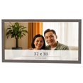 thumbnail image 1 of 32x18 Frame Blue Kingsley Pewter Solid Wood Picture Frame Width 0.75 Inches |Interior Depth 0.5, 1 of 8