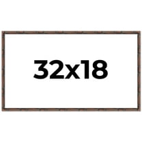 32x18 Frame Brown Bamboo with Dark Coffee/Walnut Finish | Solid Wood Picture Frame Width 0.75