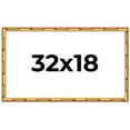 thumbnail image 1 of 32x18 Frame Gold Bamboo Solid Wood Picture Frame | 1 Inch Moulding Width | Interior Frame Depth, 1 of 8