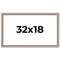 thumbnail image 1 of 32x18 Frame Grey Real Wood Picture Frame Width 1.25 inches | Interior Frame Depth 0.5 inches | Hans, 1 of 8