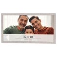 thumbnail image 1 of 32x18 Frame White Real Wood Picture Frame Width 0.75 inches | Interior Frame Depth 0.5 inches |, 1 of 8