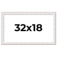 thumbnail image 1 of 32x18 Frame White Sonoma Rustic Wood Picture Frame | 1.5 Inch Moulding Width | Complete with UV, 1 of 7