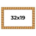 thumbnail image 1 of 32x19 Frame Beige Real Wood Picture Frame Width 3 inches | Interior Frame Depth 0.5 inches |, 1 of 8