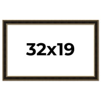 32x19 Frame Gold Antique Vintage Sold Wood Picture Frame | 1.75 Inch Moulding Width | Interior