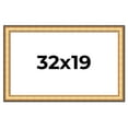 thumbnail image 1 of 32x19 Frame Gold Plein Aire Solid Wood Picture Frame Width 2 Inches | Interior Frame Depth 0.5, 1 of 8