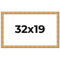 thumbnail image 1 of 32x19 Frame Gold Rustic Solid Wood Picture Frame | 1.25 Inch Wide Moulding | Rustique Gold, 1 of 8