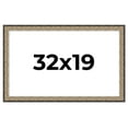 thumbnail image 1 of 32x19 Frame Silver Real Wood Picture Frame Width 1.75 Inches | Interior Frame Depth 0.5 Inches |, 1 of 8