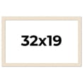 thumbnail image 1 of 32x19 Frame White Real Wood Picture Frame Width 1.5 inches | Interior Frame Depth 0.5 inches | Barn, 1 of 8