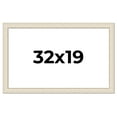 thumbnail image 1 of 32x19 Frame White Real Wood Picture Frame Width 1.75 inches | Interior Frame Depth 0.5 inches |, 1 of 8