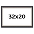 thumbnail image 1 of 32x20 Frame Black Real Wood Picture Frame Width 2.25 Inches | Interior Frame Depth 0.5 Inches |, 1 of 8