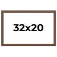 thumbnail image 1 of 32x20 Frame Brown Farmhouse Solid Wood Picture Frame Width 1.5 Inches | Interior Frame Depth 0.5, 1 of 8