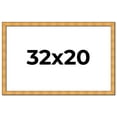 thumbnail image 1 of 32x20 Frame Gold Rustic Solid Wood Picture Frame | 1.25 Inch Wide Moulding | Rustique Gold, 1 of 8