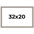 thumbnail image 1 of 32x20 Frame Grey Real Wood Picture Frame Width 1.25 inches | Interior Frame Depth 0.5 inches | Hans, 1 of 8