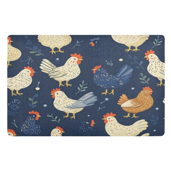 32x20 Inch Doormat Indoor Entrance Mat Entrance Welcome Mat Outdoor Mats for Front Door Chickens and Hens