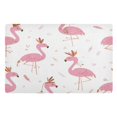 thumbnail image 1 of 32x20 Inch Doormat Indoor Entrance Mat Entrance Welcome Mat Outdoor Mats for Front Door Cute Pink Flamingo Pattern, 1 of 8