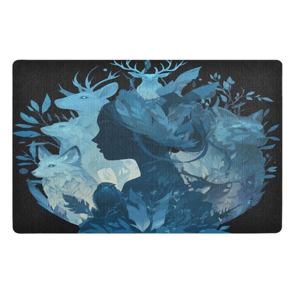 32x20 Inch Doormat Indoor Entrance Mat Entrance Welcome Mat Outdoor Mats for Front Door Earth Goddess