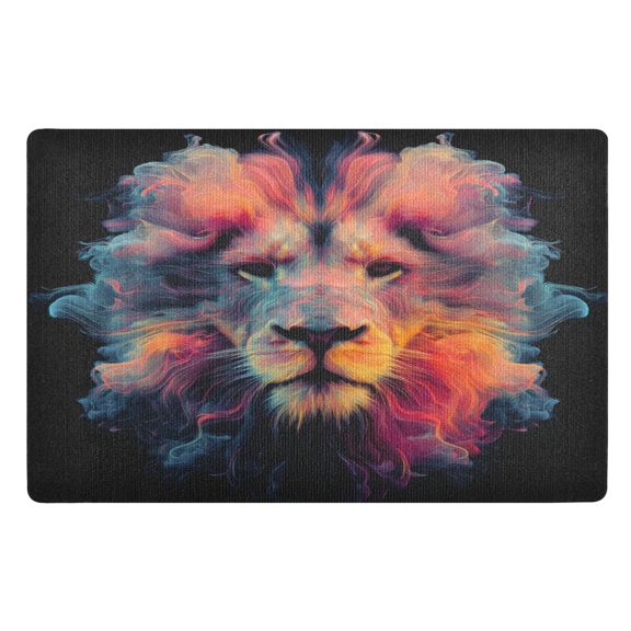 32x20 Inch Doormat Indoor Entrance Mat Entrance Welcome Mat Outdoor Mats for Front Door Lion's Head