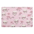 thumbnail image 1 of 32x20 Inch Doormat Indoor Entrance Mat Entrance Welcome Mat Outdoor Mats for Front Door Rose Skulls and Roses Pattern, 1 of 8