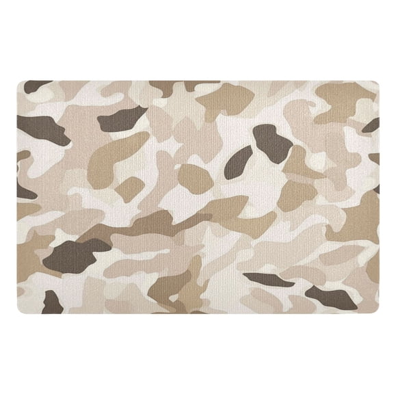 32x20 Inch Doormat Indoor Entrance Mat Entrance Welcome Mat Outdoor Mats for Front Door Soft Beige Leopard Print