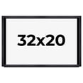 thumbnail image 1 of 32x20 Shadow Box Frame Black | 1 Inches Deep Real Wood Farmhouse Shadowbox Display Frame | UV, 1 of 6