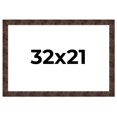 thumbnail image 1 of 32x21 Frame Brown Burl Real Wood Picture Frame Width 1.625 Inches | Interior Frame Depth 0.5 Inches, 1 of 8