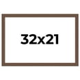thumbnail image 1 of 32x21 Frame Brown Farmhouse Solid Wood Picture Frame Width 1.5 Inches | Interior Frame Depth 0.5, 1 of 8