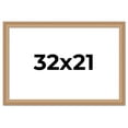 thumbnail image 1 of 32x21 Frame Charleston Honey Brown Solid Wood Picture Frame Width 1.75 Inches | Interior Depth 0.5, 1 of 8