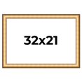 thumbnail image 1 of 32x21 Frame Gold Plein Aire Solid Wood Picture Frame Width 2 Inches | Interior Frame Depth 0.5, 1 of 8