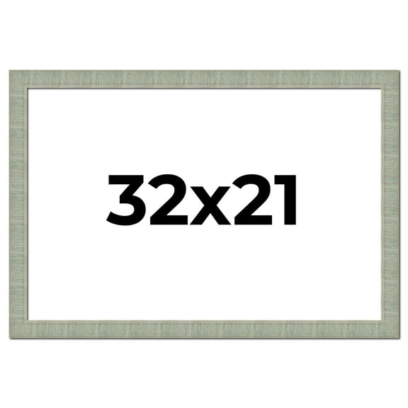32x21 Frame Green Desert Pear Solid Wood Picture Frame | 1.625 Inch Moulding Width | Interior Frame