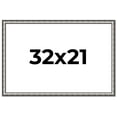 thumbnail image 1 of 32x21 Frame Silver Real Wood Picture Frame Width 1.125 Inches | Interior Frame Depth 0.5 Inches |, 1 of 8