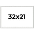 thumbnail image 1 of 32x21 Frame White Real Wood Picture Frame Width 0.75 inches | Interior Frame Depth 0.5 inches |, 1 of 8