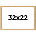 thumbnail image 1 of 32x22 Frame Gold Bamboo Solid Wood Picture Frame | 1 Inch Moulding Width | Interior Frame Depth, 1 of 8