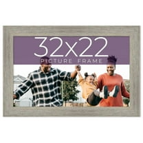 32x22 Frame Grey Real Wood Picture Frame Width 1.5 Inches | Interior Frame Depth 0.5 Inches | Barn