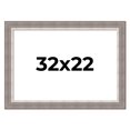 thumbnail image 1 of 32x22 Frame Grey Real Wood Picture Frame Width 2.75 Inches | Interior Frame Depth 0.5 Inches |, 1 of 8