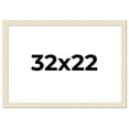 thumbnail image 1 of 32x22 Frame White Real Wood Picture Frame Width 1.5 inches | Interior Frame Depth 0.5 inches | Barn, 1 of 8