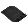 thumbnail image 1 of 32x22cm Fiber Cloth Single Drawstring Storage Bag, Black 6 Pack, 1 of 5
