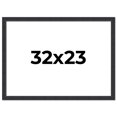 thumbnail image 1 of 32x23 Frame Black Real Wood Picture Frame Width 1.25 Inches | Interior Frame Depth 0.5 Inches |, 1 of 8
