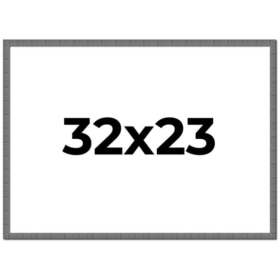 32x23 Frame Blue Kingsley Pewter Solid Wood Picture Frame Width 0.75 Inches |Interior Depth 0.5