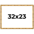 thumbnail image 1 of 32x23 Frame Gold Bamboo Solid Wood Picture Frame | 1 Inch Moulding Width | Interior Frame Depth, 1 of 8